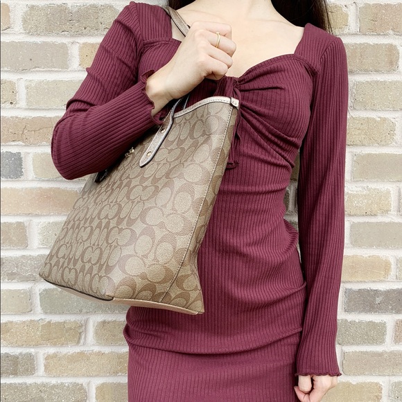 Coach city zip tote signature metallic - Picture 3 of 5